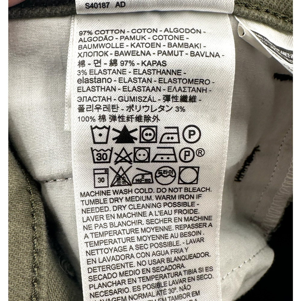 Levi's Olive Green Wide Leg Jeans - Picture 8 of 9